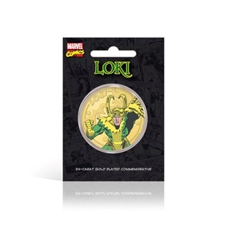 Villains Loki: Gold Plated Marvel Commemorative Coin