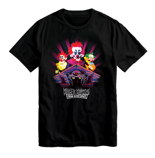 Crazy House Killer Klowns From Outer Space Black Tee