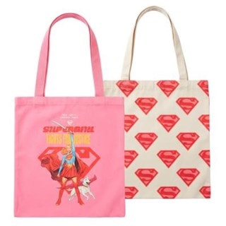 Supergirl & Superman Tote Bag Set