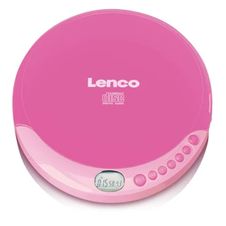 Lenco CD-011 Pink Portable CD Player