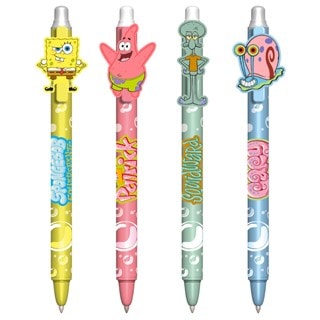 SpongeBob SquarePants Erasable Gel Pen 4 Pack