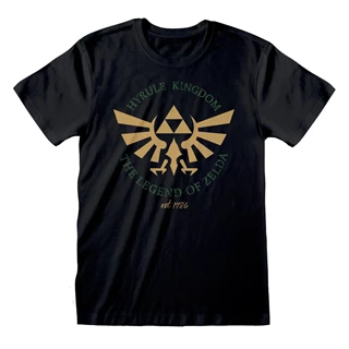 Hyrule Kingdom Crest Legend Of Zelda Black Tee