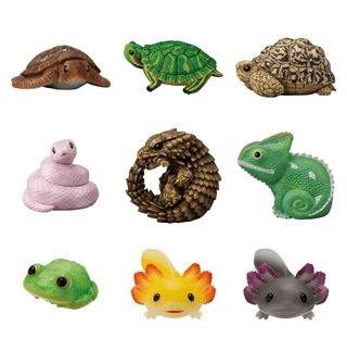 Tenori Friends 11 Reptiles & Amphibians Shokugan Candy Collectable Assortment Mystery Figure