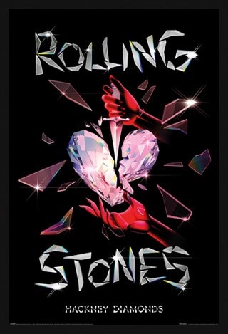 Hackney Diamonds Rolling Stones Framed Maxi Poster