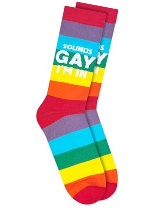 Sounds Gay I'm In Twisted Soles Size 8-12 Socks