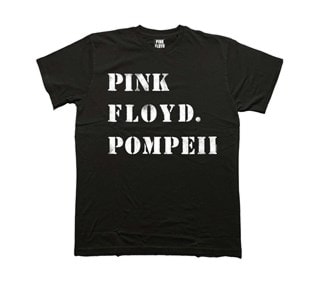Pompeii Stencil Pink Floyd Black Tee