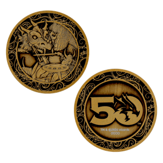 Dungeons & Dragons 50th Anniversary Antique Gold Coin