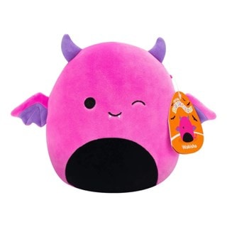 7.5" Wakisha Winking Neon Pink Devil With Purple Horns And Wings Squishmallows Plush