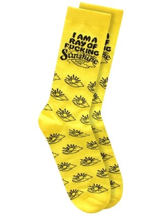 Ray Of Fucking Sunshine Twisted Soles Size 8-12 Socks
