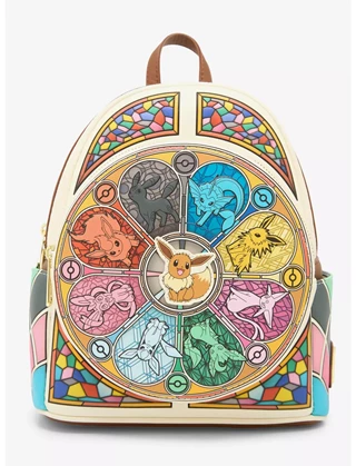Pokemon Stained Glass hmv Exclusive Loungefly Mini Backpack