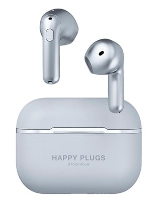 Happy Plugs Hope Silver True Wireless Earbuds