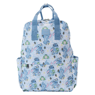 Springtime Stitch All Over Print Full Size Nylon Backpack Lilo And Stitch Loungefly
