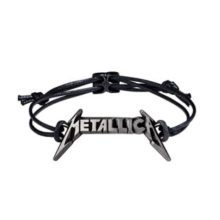 Metallica Classic Logo Bracelet Leather Wriststrap Jewellery