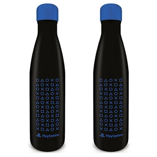 Playstation Symbol Pattern Metal Drinks Bottle