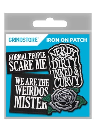 We Are The Weirdos Iron On Patch Pack