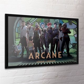 Characters In Zaun Arcade Arcane Framed Maxi Poster