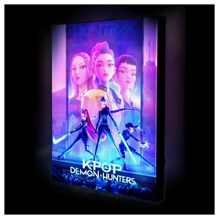 Huntrix K-Pop Demon Hunters 30cm x 40cm Light Up Canvas
