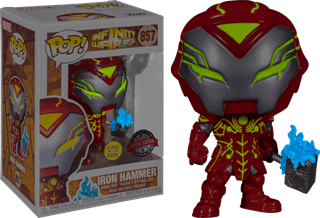 Iron Hammer With Mjolnir 857 Infinity Warps Glow In The Dark Funko Pop Vinyl