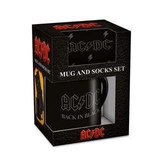 Back In Black AC/DC Mug & Sock Set