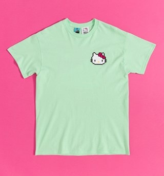 Pixel Windows With Back Print Sanrio Hello Kitty hmv Exclusive Green Tee