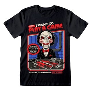 Play A Game Saw Steven Rhodes Black Tee