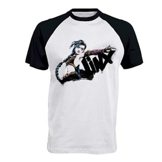 Jinx Core Arcane League Of Legends Black & White Tee