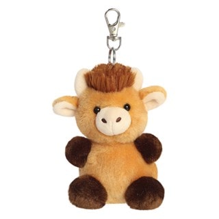 Hubert Highland Cow Palm Pals Clip-On Plush