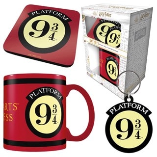 Platform 9 3/4 Harry Potter Mug, Coaster & Keychain Set