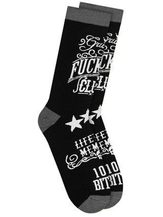 Grumpy Fuckers Twisted Soles Size 8-12 Socks