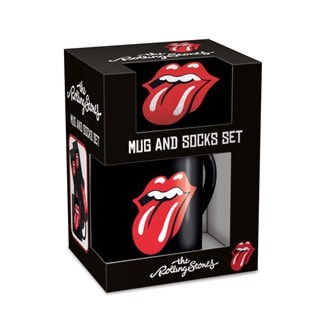 Tongue Rolling Stones Mug & Sock Set