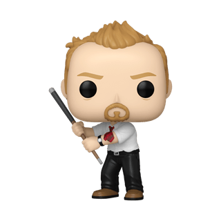 Shaun With Pool Cue With Chance Of Chase 1660 Shaun Of The Dead Funko Pop Vinyl