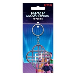 Huntrix Logo K-Pop Demon Hunters Metal Keychain
