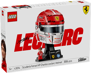 Charles Leclerc Helmet Scuderia Ferrari F1 LEGO