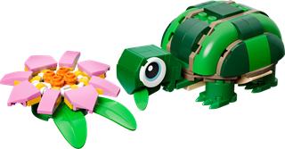 Turtle With A Water Lily Flower LEGO Creator 3-in-1