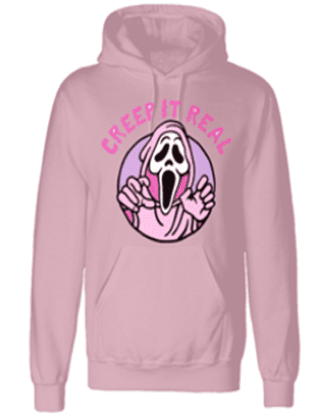 Creep It Real Ghostface Pink Hoodie