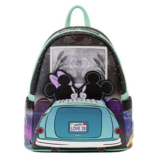 Mickey And Minnie Date Night Drive-In Mini Backpack Loungefly
