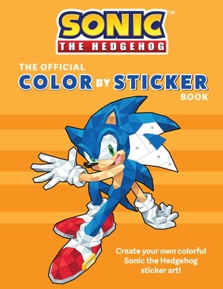 Sonic The Hedgehog The Official Colour By Sticker Book