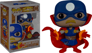 Soldier Supreme With No Shield 858 Infinity Warps Glow In The Dark Funko Pop Vinyl