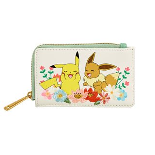 Pikachu & Eevee Floral Pokemon Loungefly Wallet