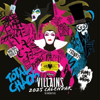 Disney Villains 2025 Square Calendar