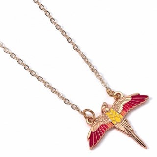 Rose Gold Plated Fawkes Harry Potter Necklace