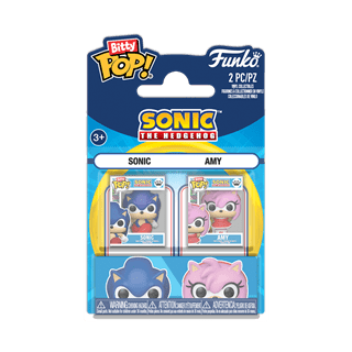Sonic & Amy Rose Sonic The Hedgehog Funko Bitty Pop 2 Pack
