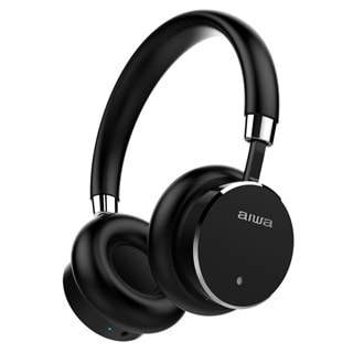 Aiwa HSTBTN-800 Black Active Noise Cancelling Bluetooth Headphones