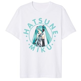 Aqua Text Character Hatsune Miku Tee