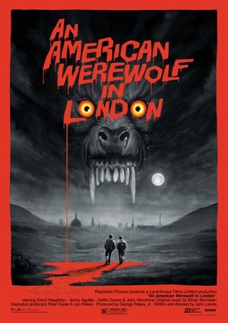 An American Werewolf In London By Matt Ferguson A2 Movie Poster