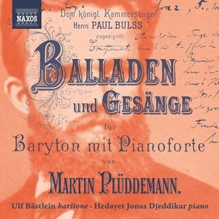 Martin Pluddemann: Balladen Und Gesange