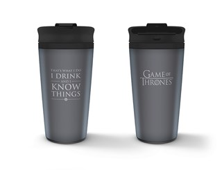 Metal Travel Mug: Game Of Thrones (I Drink And I Know Things)