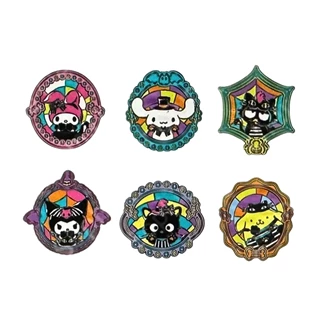 Hello Kitty And Friends Halloween Stained Glass Sanrio Loungefly Blind Box Enamel Pins