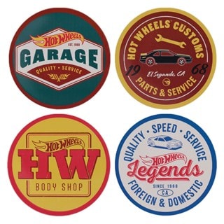 Hot Wheels Set Of 4 Coasters