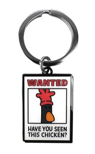Feathers McGraw Wanted Poster Wallace & Gromit Keyring